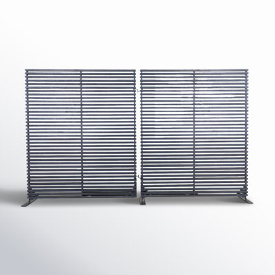 Cloison pliante 2 panneaux en aluminium l 119 po x H 72 po Auden
