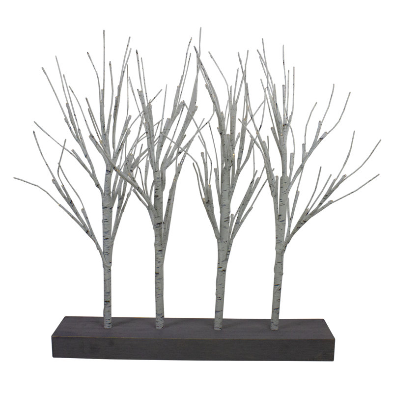 Arbre en grappe 19,5 po à DEL blanc chaud à piles