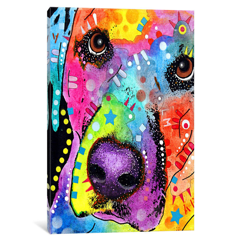 Closeup Labrador by Dean Russo - Print on Canvas, No Frame, 66.04 cm H x 45.72 cm W x 1.91 cm D