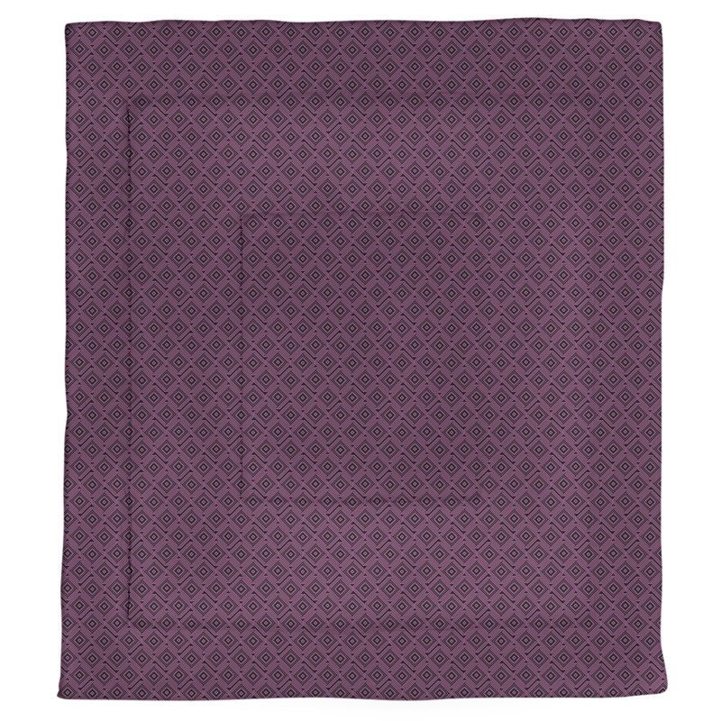 Édredon simple réversible Katelyn Elizabeth, Édredon simple TG, Noir / Rose