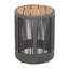 Table d'appoint d'extérieur en corde de rotin et bois d'acacia - Mobilier de patio résistant aux intempéries pour le jardin et le balcon - Gris / fer naturel | Idée de cadeau-964210789
