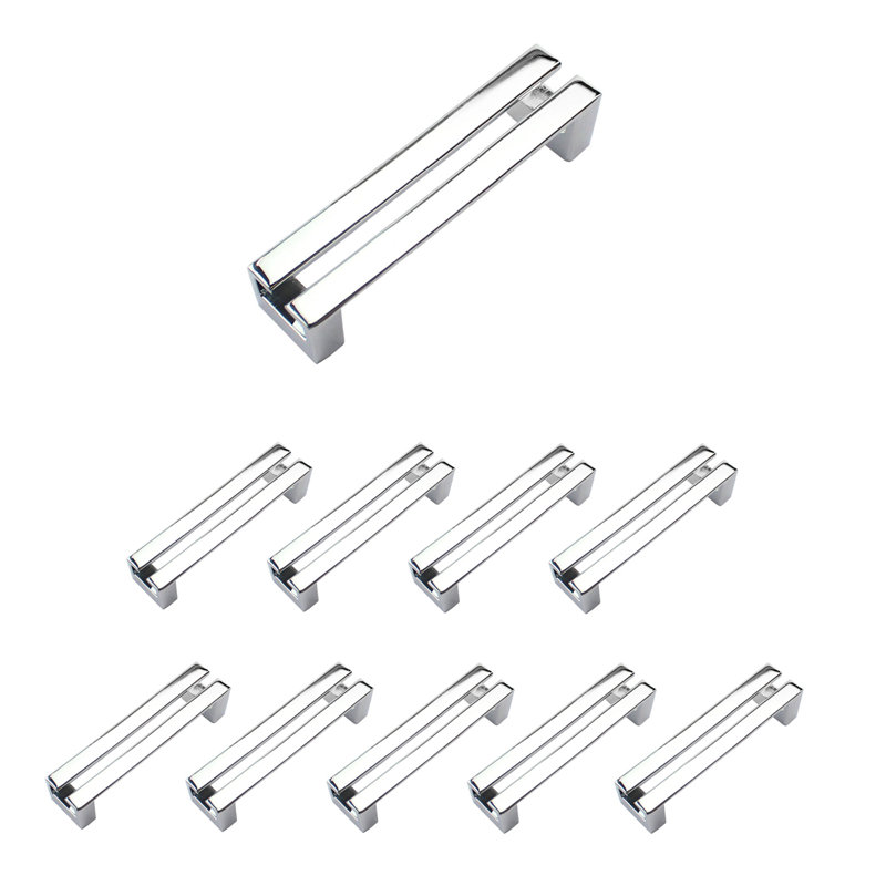 DOWELL 2 1/2 pouces centre à centre, chrome, paquet de 10, Chrome