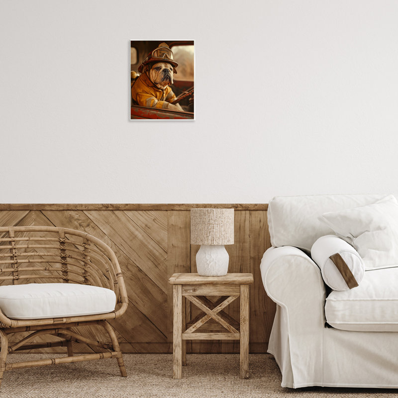 «Rustic Bulldog Fireman», art mural par Ray Heere