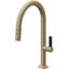 Pull-Down Kitchen Faucet With Button Sprayer - Low Arc Spout-44960506-44960505