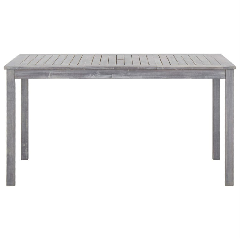 Alonza Rectangular Dining Set, Gray, 55.1" L x 31.5" W x 29.1" H, 4