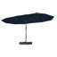 Parasol de marché rectangulaire avec base-1695550422