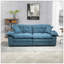 Canapé 84 po en chenille 84 po avec 2 coussins décoratifs et mousse à mémoire de forme pour salon-118043531