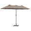 Garden Parasol Polyester and Aluminium Outdoor Shade UV Sun Protection-1543355943