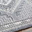 Tapis oriental gris en polyester tissé à la machine Angeleque-915594033