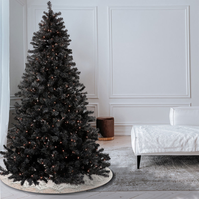 Arbre de Noël noir 7,5 po