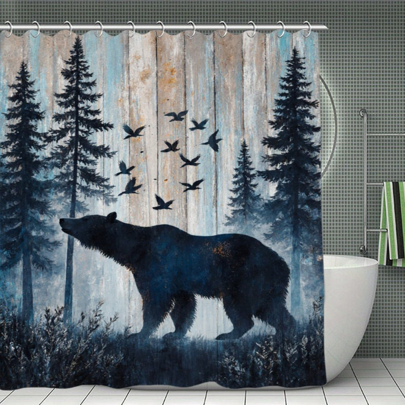 Rideaux de douche Rustic Forest