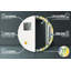 Huldar Glass Flat Wall Mirror