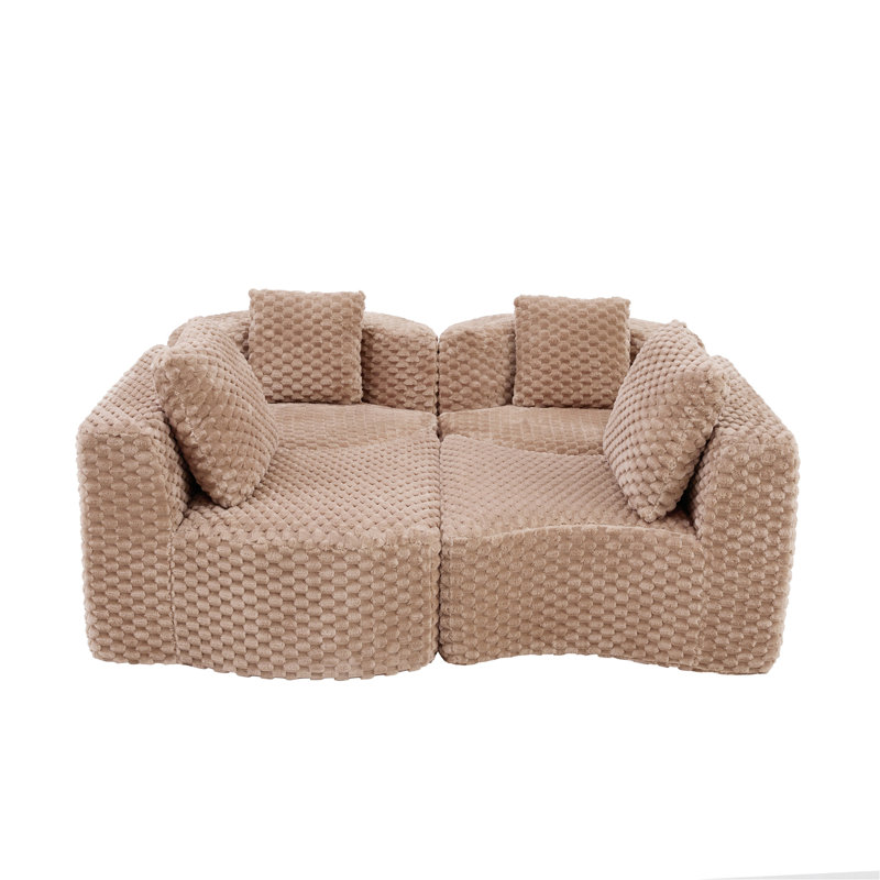 Canapé modulaire modulaire 137,8 po
