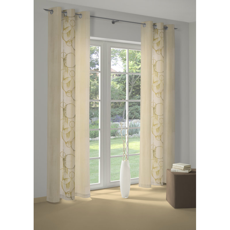Lopes Room Darkening Curtain Single Panel, 135cm Width x 150cm Drop