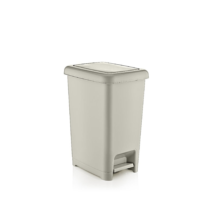 Poubelle à pédale, Crème, 4 gallons