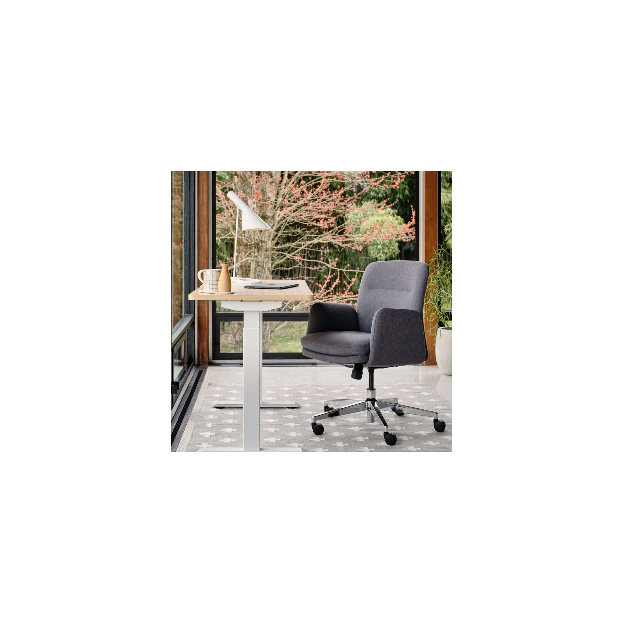 Softside Chair - Midback - Fabric, 36", Overcast