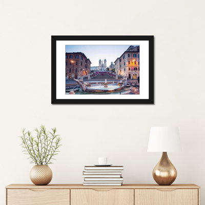 Reproduction d'art sur toile, "Espagnole, Rome" par Matteo Colombo