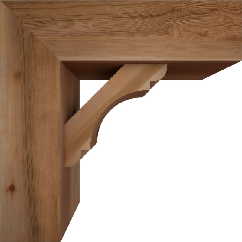Support de bloc olympique avec entretoise décalée, 22 X 22, Cèdre rouge occidental de l 7 1/2 po (lisse)