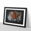 Tiger in the Blue - Picture Frame Graphic Art Print-56876278-56876280