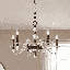 Lustre 5 lumières Aragon en bronze méditerranéen-1430404877-1430404879