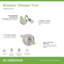 Ensemble de garniture de douche à poignée simple Braston HydroMersion-101648565