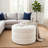 Sem Round Accent Ottoman, Chanel Stitched 18 Inch-112777793