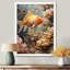 Orange, corail, poisson blanc, merveille - aquariums, art mural-106111880-106111888