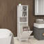 Armoire de trieur de linge à un compartiment et une porte inclinable, armoire de rangement de salon