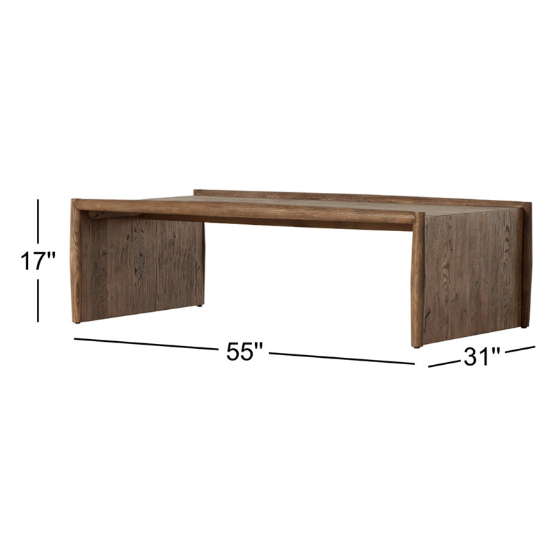 Glenview Solid Wood Coffee Table, Brown