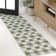 Drora Traditional Geometric Bold Gingham Green/Cream Indoor/Outdoor Rug