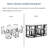 7-Piece Dining Table Set With Faux Marble