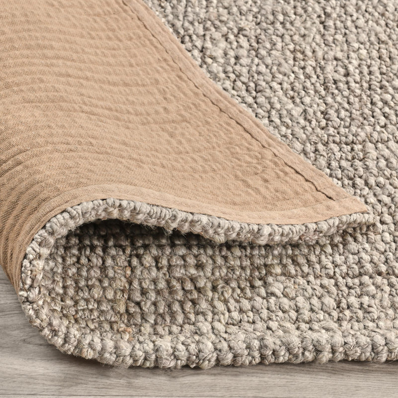 Annello Hand Woven Jute Area Rug, Rectangle 10' x 14'