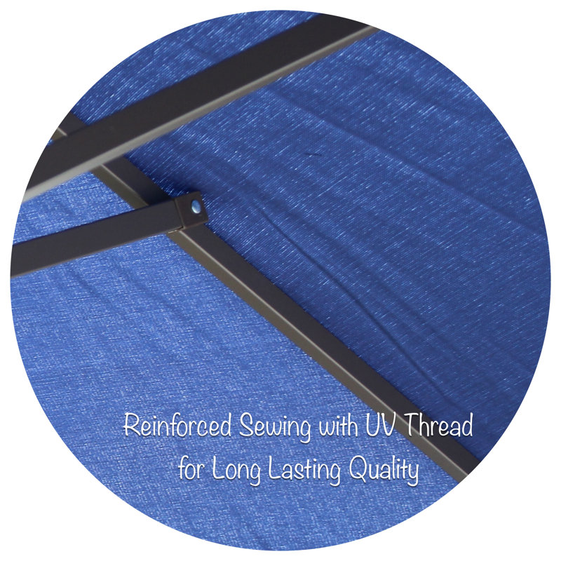 Parasol de marché 9 pi Vanderpool, Bleu marine