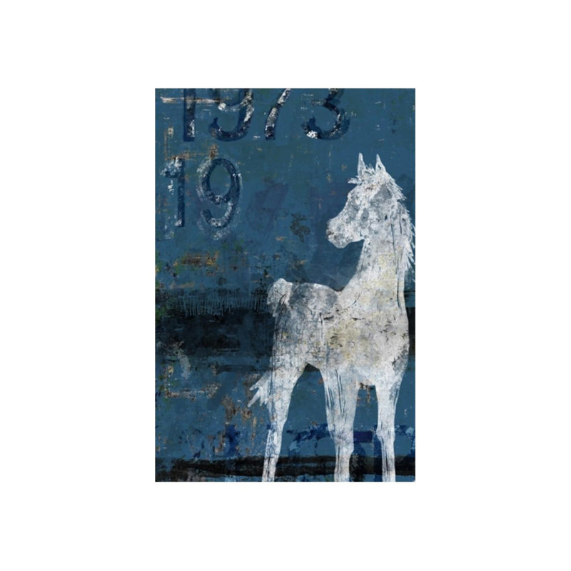 «Beauty in White» par Chelsea Art Studio - impression d'art graphique, H 81 po x l 54 po x P 1,5 po, Gel coupé au couteau