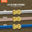 Raccords de tuyaux 3/4 "en laiton 12PCS à passage droit pour système d'air