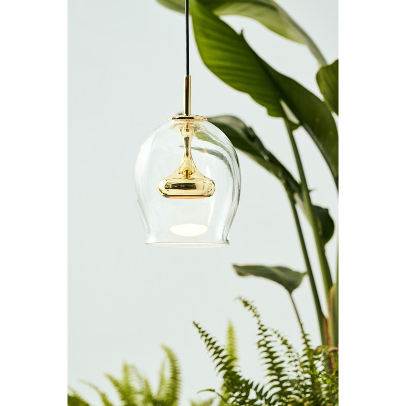 Moai 1 - Light Pendant, 7.8" H x 6.4" W x 6.4" D, Copper