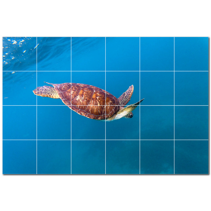 4.25'' x 4.25'' Satin Ceramic Decorative Mural