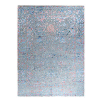 Overdyed One-of-a-Kind 9' 0" X 12' 1" Hand Knotted Area Rug