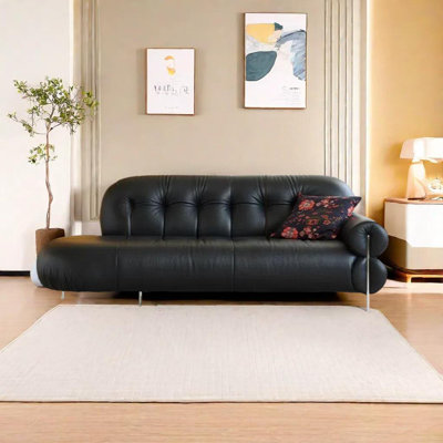 Premium Faux Leather Chaise Lounge