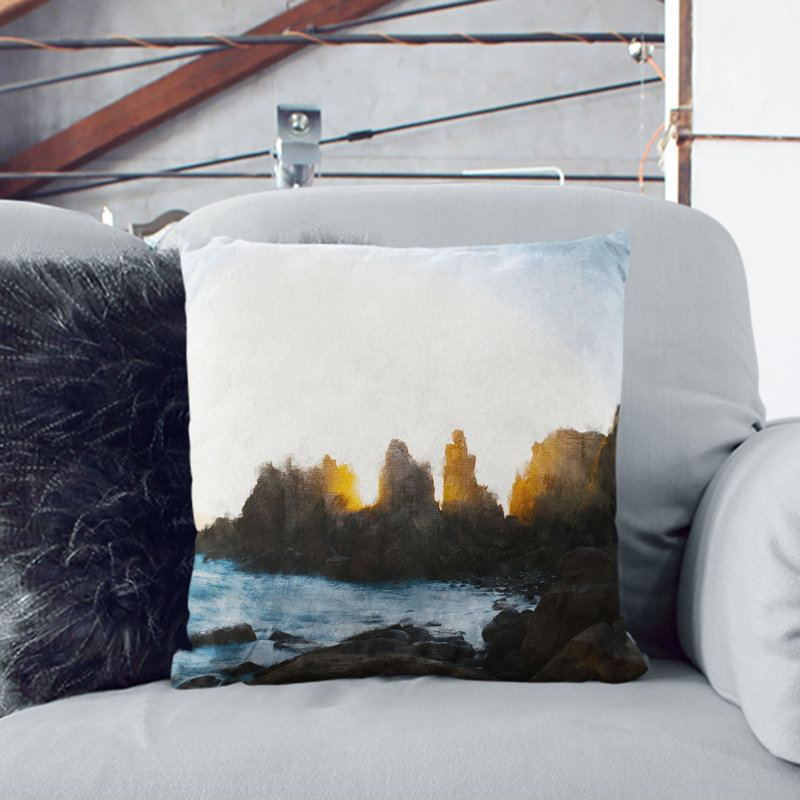 Square Cushion, White, 55cm H x 55cm W x 20cm D