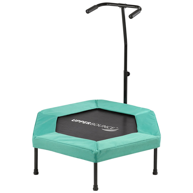 Mini trampoline 40 po Machrus Upper Bounce avec rampe ajustable en forme de T, Vert