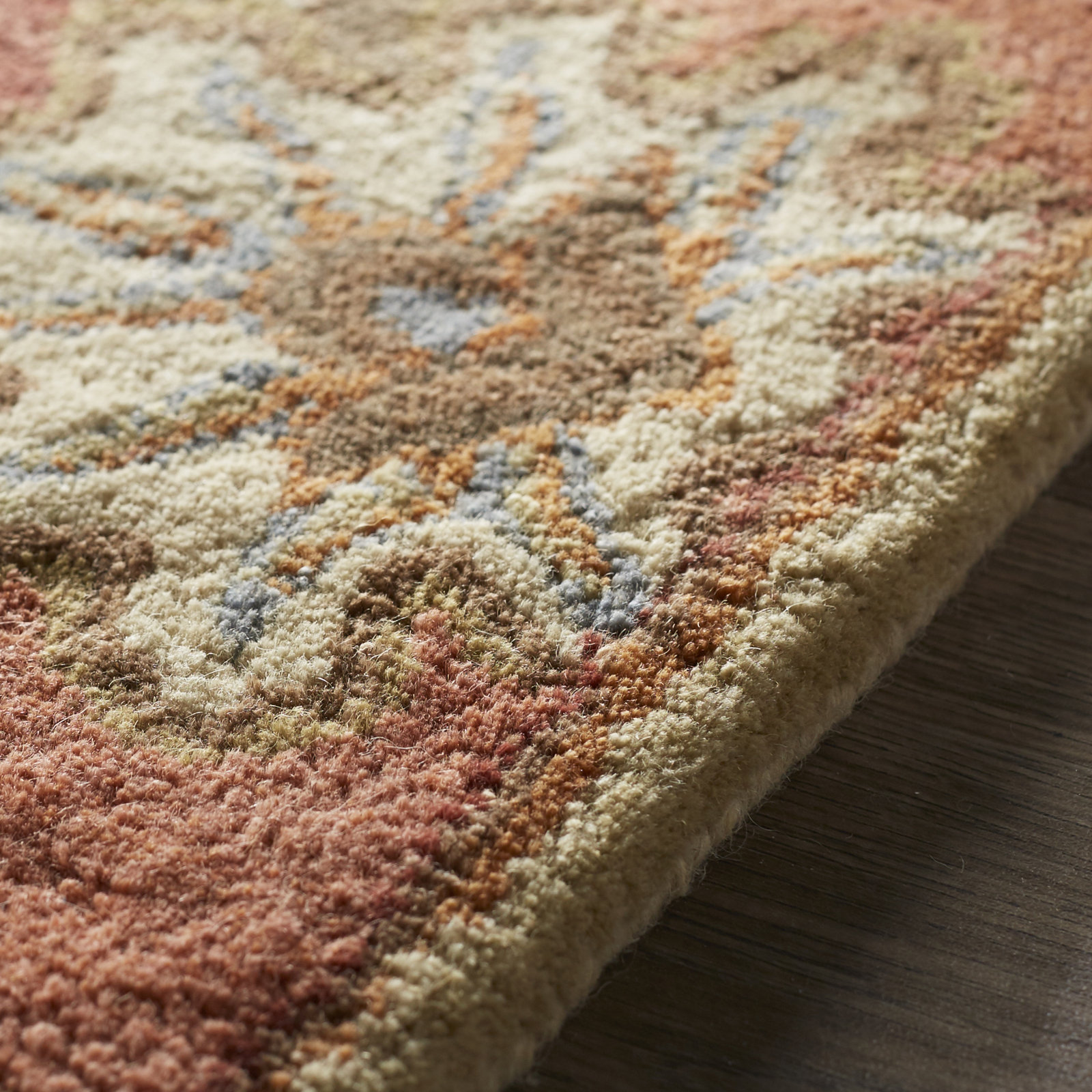 Aaron Terracotta Orange Hand-Tufted Wool Rug, Runner 3' x 12'
