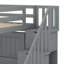 Système de lit mezzanine moderne avec bureau intégré et technologie Easy-Lift