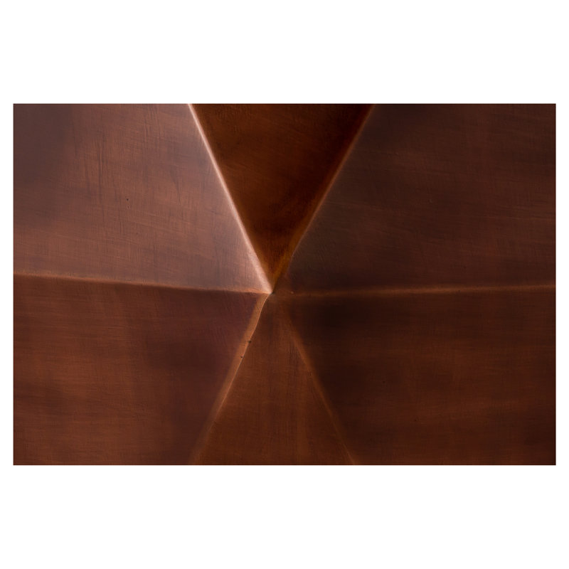 Iron Top End Table, Copper