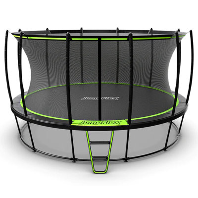 JumpFlex Round Backyard Trampoline with Safety Enclosure