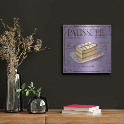  «Patisserie 8» par Fiona Stokes-Gilbert, art mural en métal, 12 po x 12 po