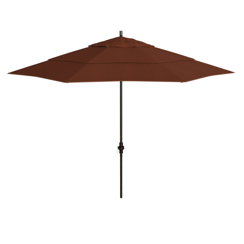 Parasol de marché 132 po Baye, Terre cuite - oléfine