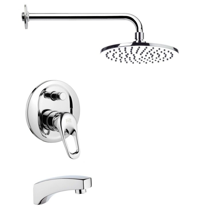 Remer By Nameek S Tub Shower Faucet With Rough In Valve Wayfair   Tub Shower Faucet With Rough In Valve 