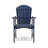 Outdoor Weather Resistant Acacia Wood Adirondack Dining Chairs (Set Of 2), Blue Navy Finish-648802857