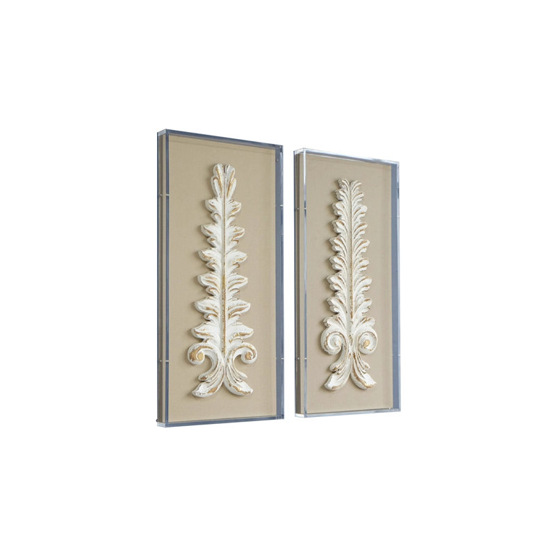 Décoration murale rétro en bois manufacturé acrylique